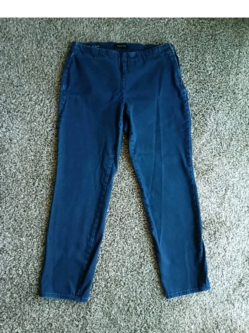 Talbots Slim Ankle Side zipper Women's size 8 Dark Wash Blue Denim Jeans